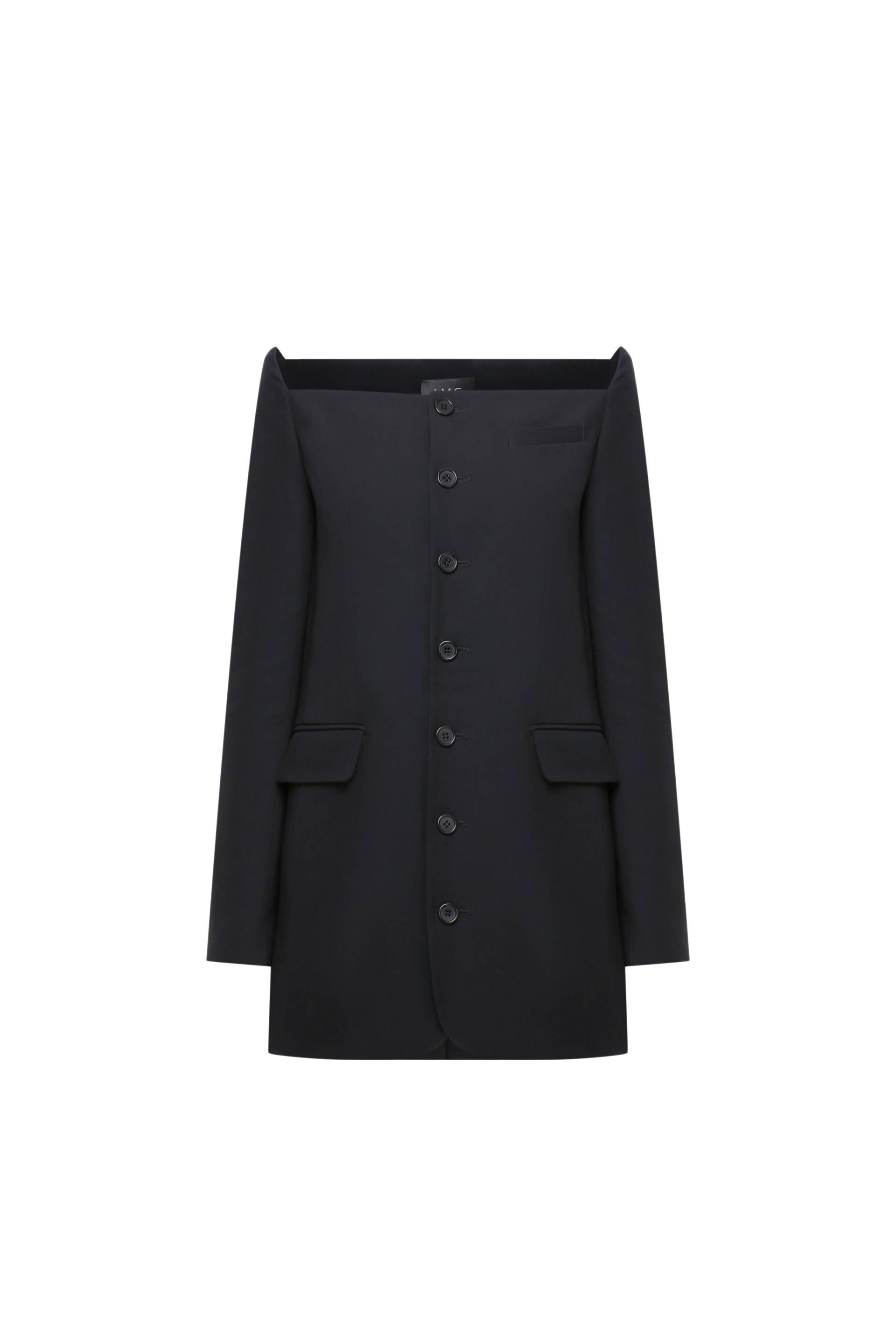 Blazer dress with buttons down the center - Black - XS - A.M.G - Mini dresses Blazer dress with buttons down the center - Black - XS - A.M.G - Mini dresses von A.M.G