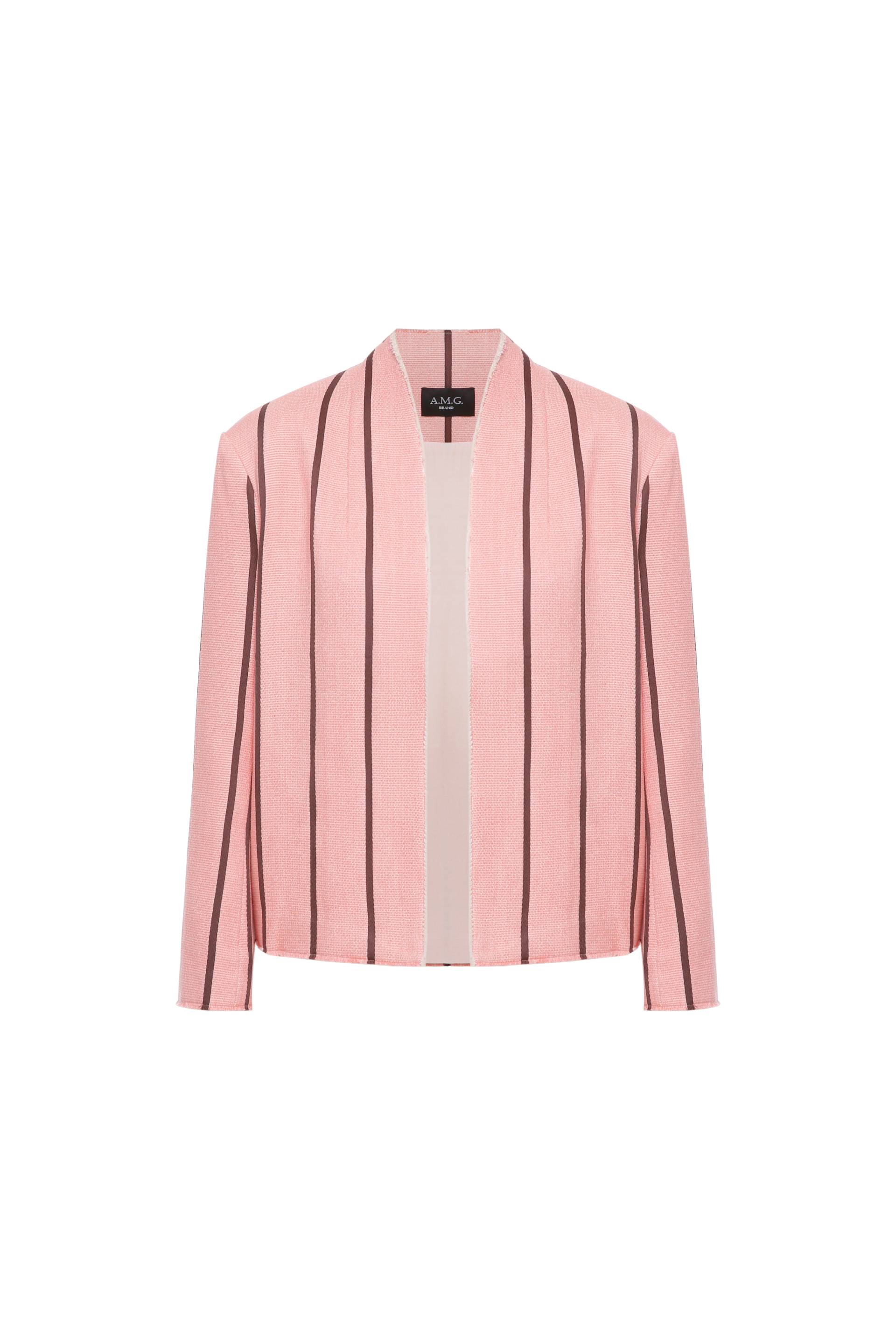 Cotton open cut jacket - Pink - L - A.M.G - Jackets Cotton open cut jacket - Pink - L - A.M.G - Jackets von A.M.G
