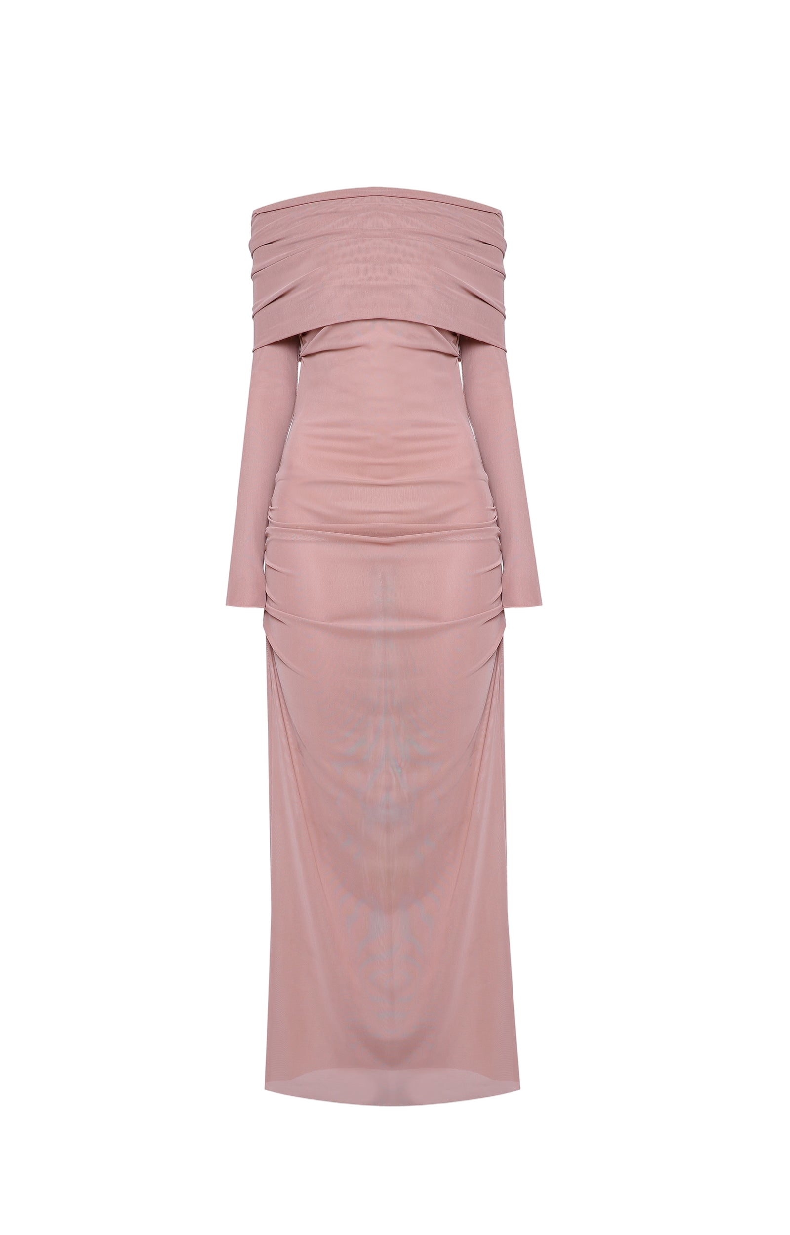 Dress With Open Shoulders - Pink - M - A.M.G - Maxi dresses Dress With Open Shoulders - Pink - M - A.M.G - Maxi dresses von A.M.G