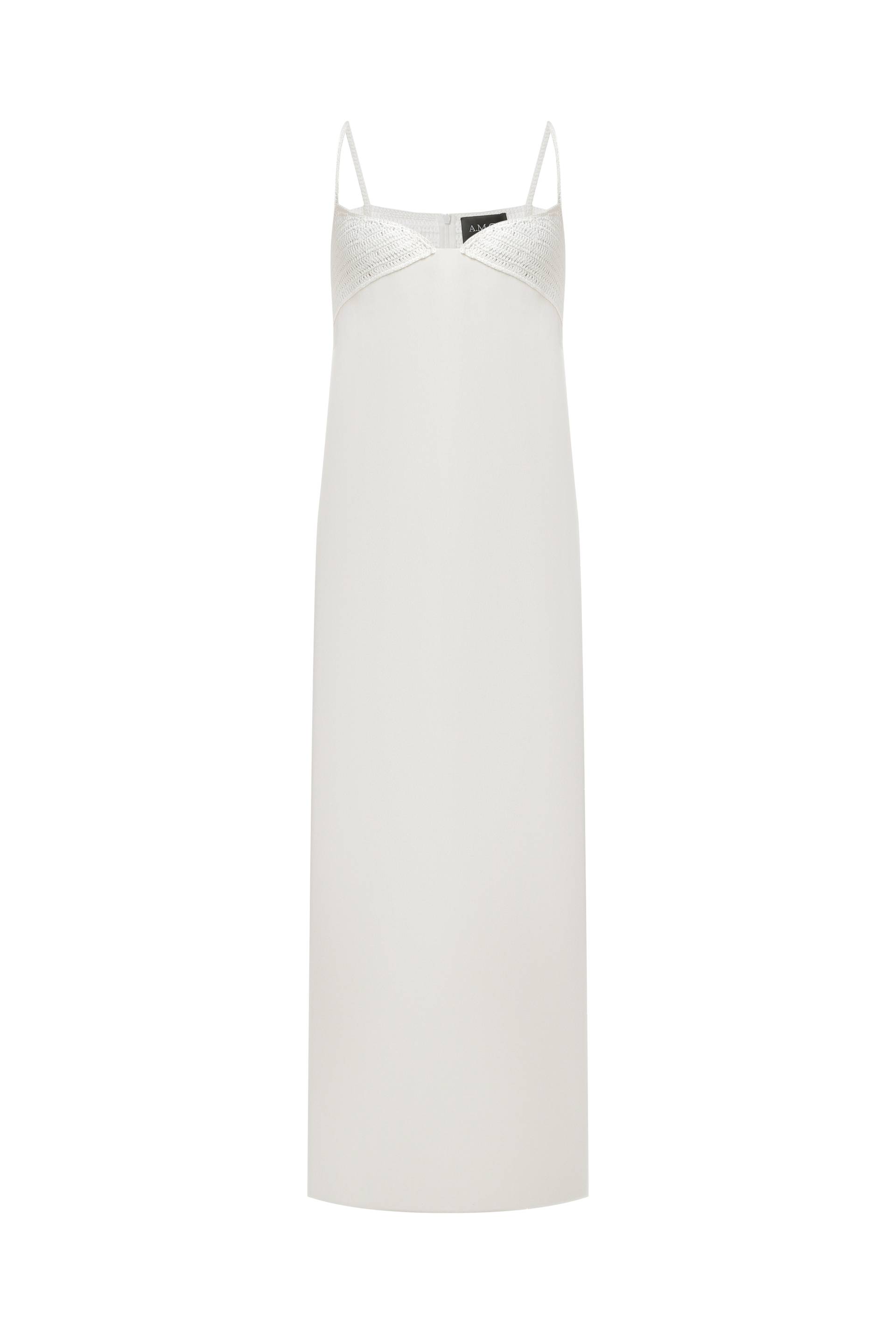 A.M.G | Dress with knitted top | Women's White Maxi dresses A.M.G | Dress with knitted top | Women's White Maxi dresses von A.M.G