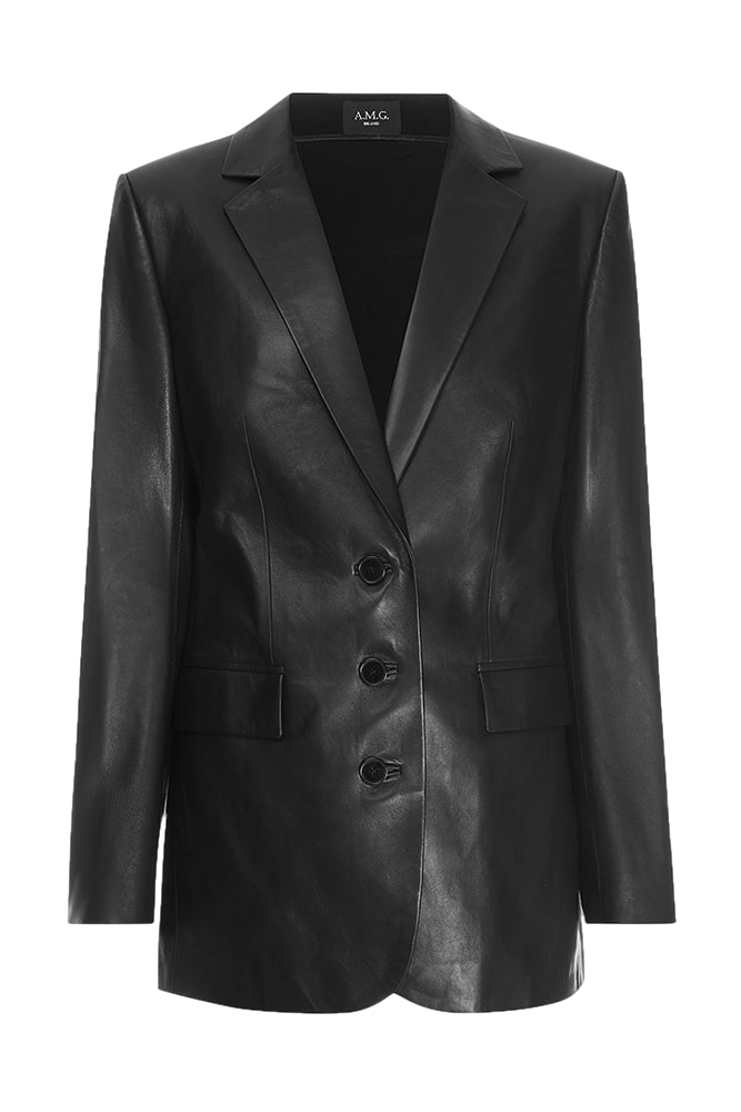 Leather Jacket - Black - M - A.M.G - Clothing Leather Jacket - Black - M - A.M.G - Clothing von A.M.G