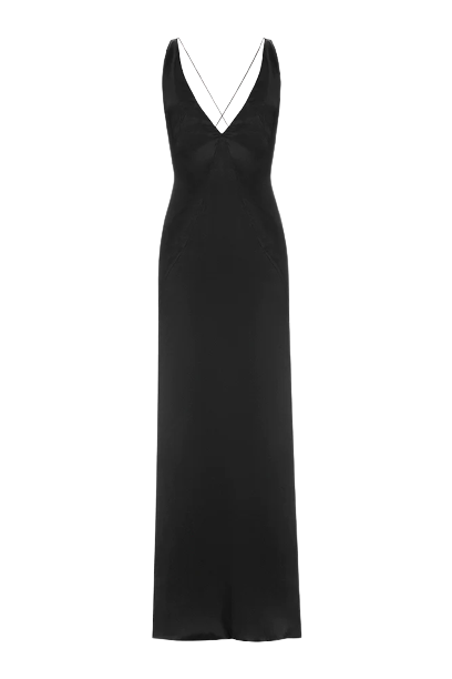 Maxi Silk Dress - Black - L - A.M.G - Maxi dresses Maxi Silk Dress - Black - L - A.M.G - Maxi dresses von A.M.G