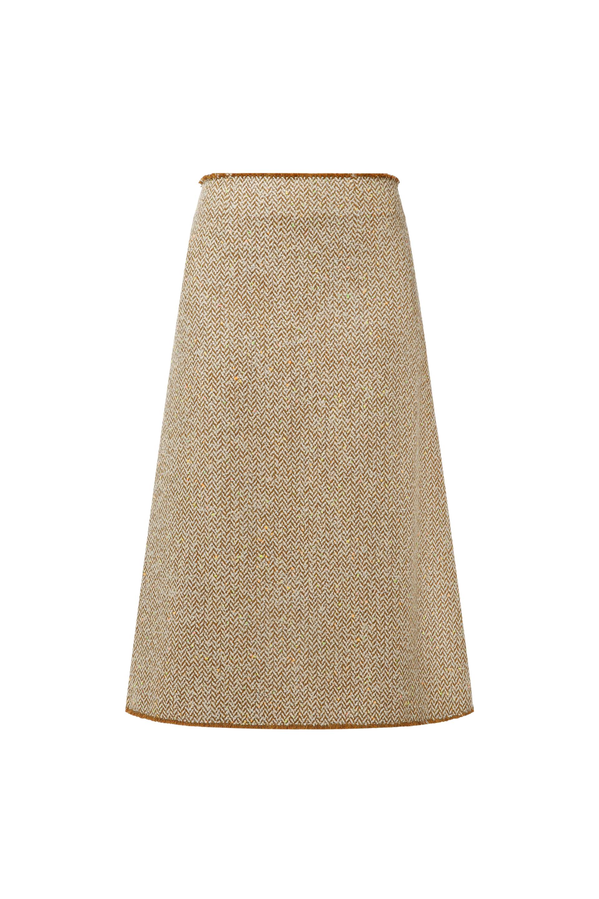 A.M.G | Open cut midi skirt | Women's Beige Midi skirts A.M.G | Open cut midi skirt | Women's Beige Midi skirts von A.M.G
