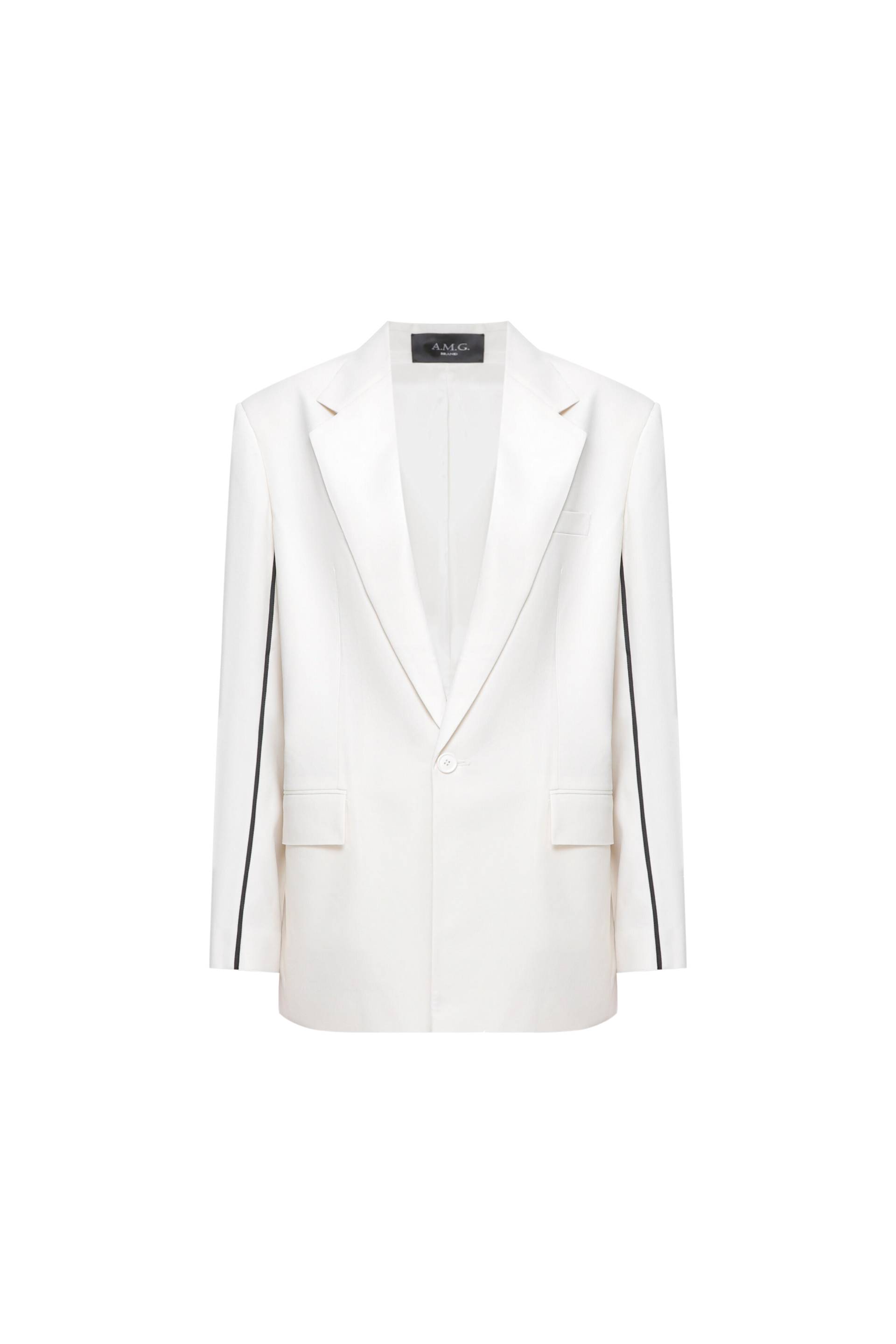 White jacket with black piping - White - M - A.M.G - Blazers White jacket with black piping - White - M - A.M.G - Blazers von A.M.G