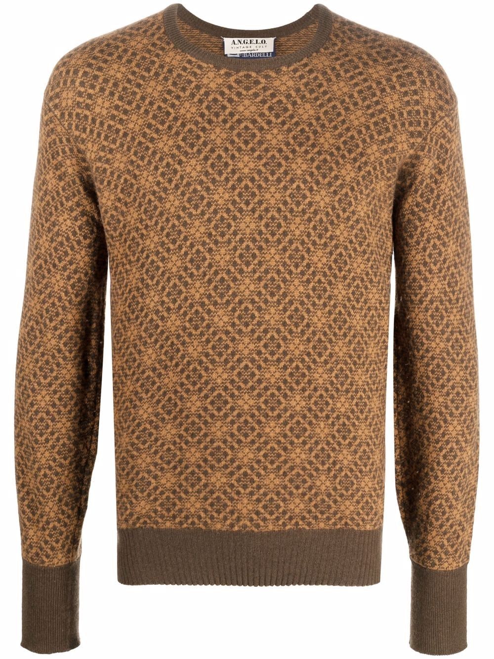 A.N.G.E.L.O. Vintage Cult 1970s Pullover mit geometrischem Muster - Braun von A.N.G.E.L.O. Vintage Cult
