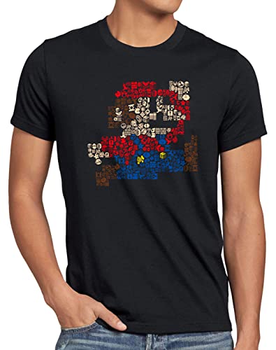 A.N.T Jump and Run Herren T-Shirt Play Game Gamer Retro Spiel, Größe:XL von A.N.T. Another Nerd T-Shirt