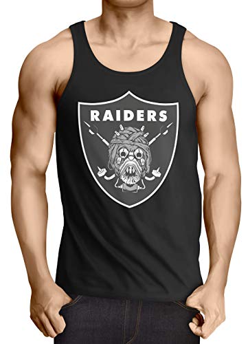 A.N.T. Another Nerd T-Shirt Tusken Raiders Herren Tank Top American Football Team Tatooine, Größe:XL, Farbe:Schwarz von A.N.T. Another Nerd T-Shirt