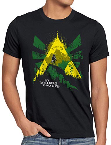 A.N.T. Dangerous Hyrule Herren T-Shirt link Epona SNES NES Switch, Größe:M von A.N.T. Another Nerd T-Shirt