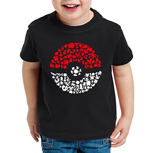 A.N.T. Fang sie alle T-Shirt für Kinder Poke Ball Monster Spiel online, Größe:104 von A.N.T. Another Nerd T-Shirt