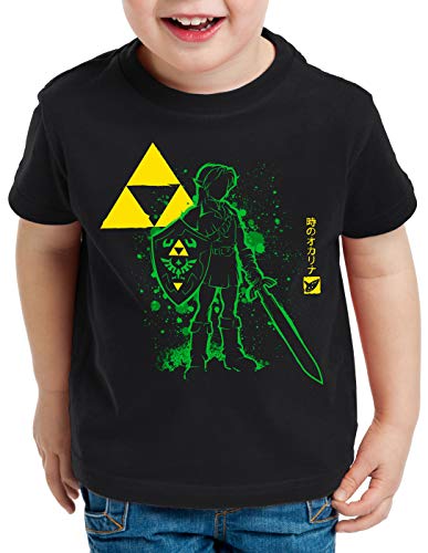 A.N.T. Hyrule Abenteurer T-Shirt für Kinder lite SNES Ocarina link, Größe:128 von A.N.T. Another Nerd T-Shirt