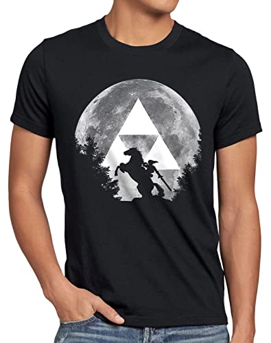 A.N.T. Link Epona Mond Herren T-Shirt SNES Ocarina, Größe:5XL von A.N.T. Another Nerd T-Shirt