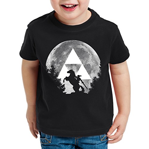 A.N.T. Link Epona Mond T-Shirt für Kinder SNES Ocarina, Größe:140 von A.N.T. Another Nerd T-Shirt