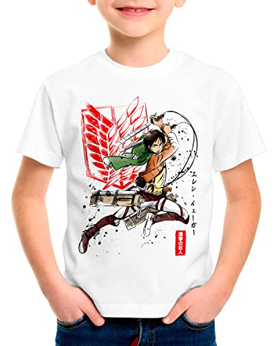 A.N.T. Soldier Eren T-Shirt für Kinder Attack Anime Japan Manga on Titan AOT, Größe:152 von A.N.T. Another Nerd T-Shirt