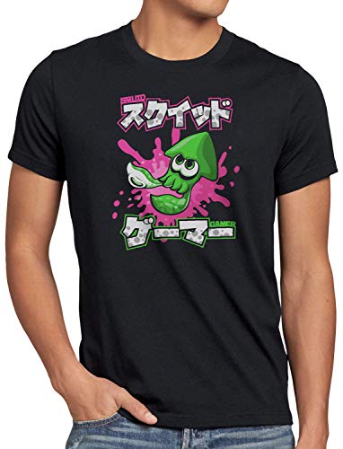 A.N.T. Squid Gamer Herren T-Shirt Shooter Gamer, Größe:XXL, Farbe:Schwarz von A.N.T. Another Nerd T-Shirt