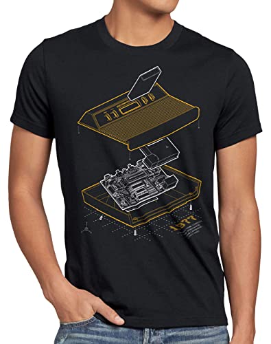 A.N.T. VCS2600 Anno 1977 Herren T-Shirt Classic Gamer Retro heimcomputer, Größe:L von A.N.T. Another Nerd T-Shirt