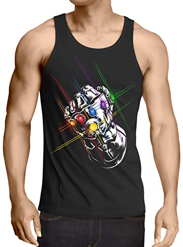 Thanos Fist Herren Tank Top Infinity superheld Kino, Größe:L von A.N.T. Another Nerd T-Shirt