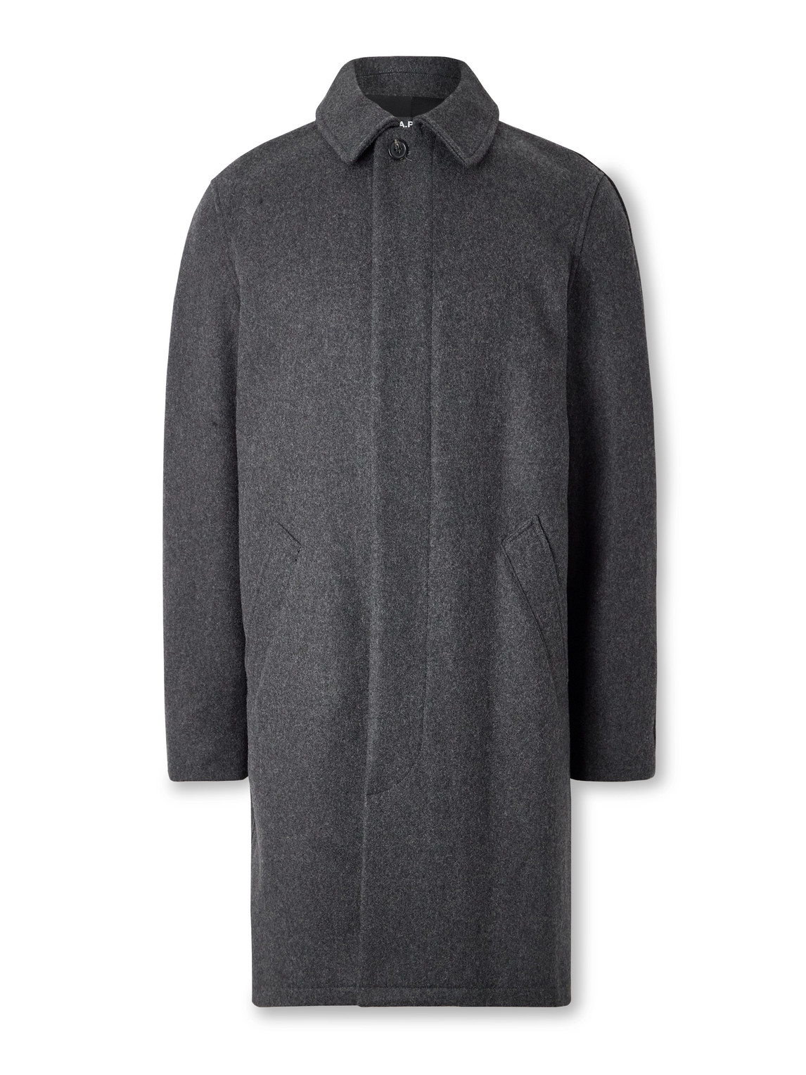 A.P.C. - Auster Brushed Wool-Blend Coat - Men - Gray - M A.P.C. - Auster Brushed Wool-Blend Coat - Men - Gray - M von A.P.C.