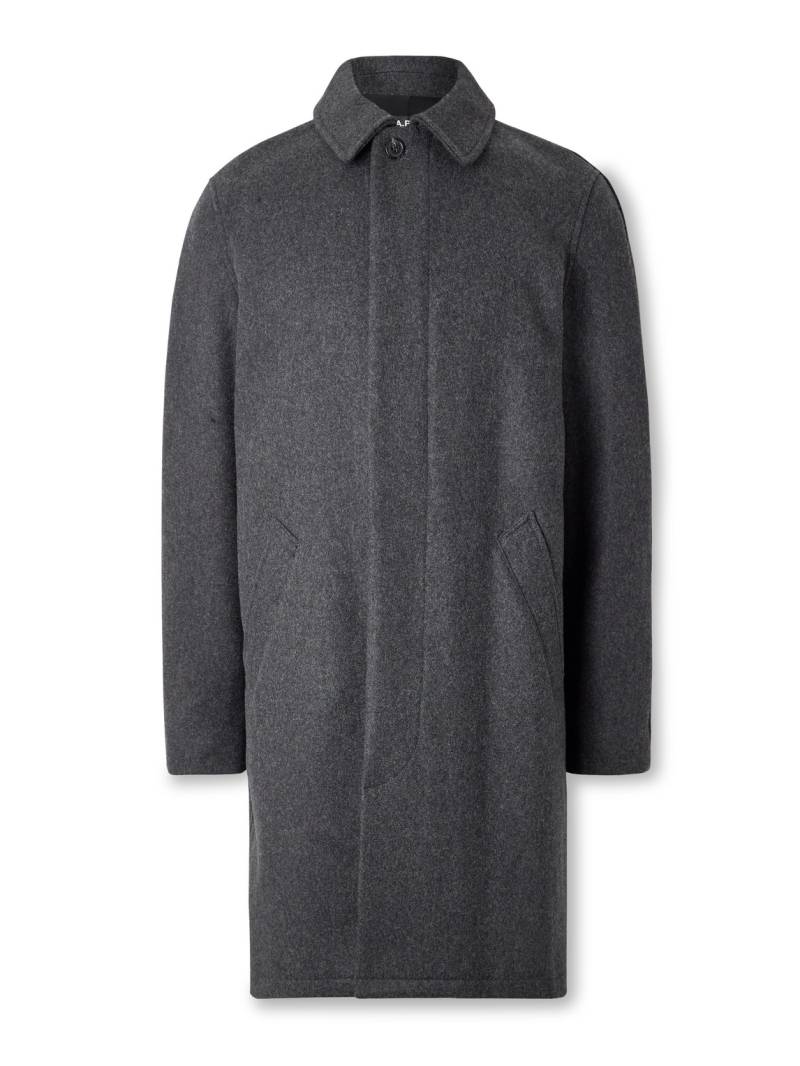 A.P.C. - Auster Brushed Wool-Blend Coat - Men - Gray - S A.P.C. - Auster Brushed Wool-Blend Coat - Men - Gray - S von A.P.C.