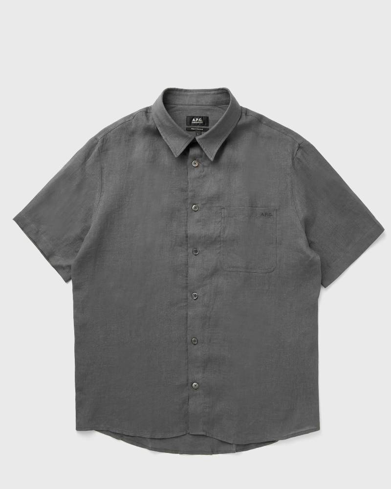 A.P.C. BELLINI LOGO SHIRT men Shortsleeves grey in Größe:XL von A.P.C.