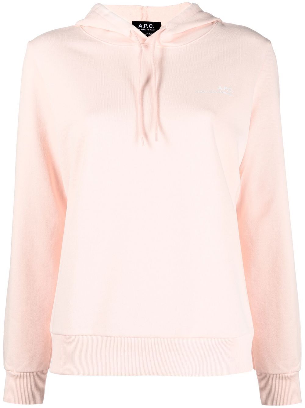 A.P.C. Bestickter Hoodie - Rosa von A.P.C.