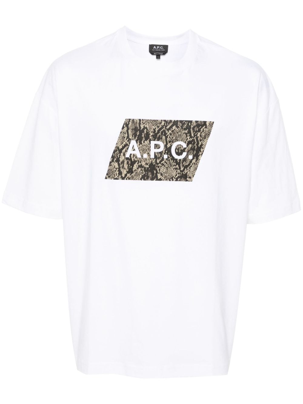 A.P.C. Cobra T-Shirt mit Logo-Print - Weiß von A.P.C.