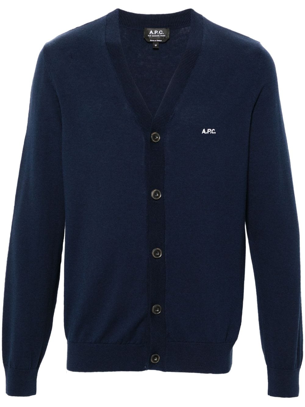 A.P.C. Curtis Cardigan mit V-Ausschnitt - Blau von A.P.C.