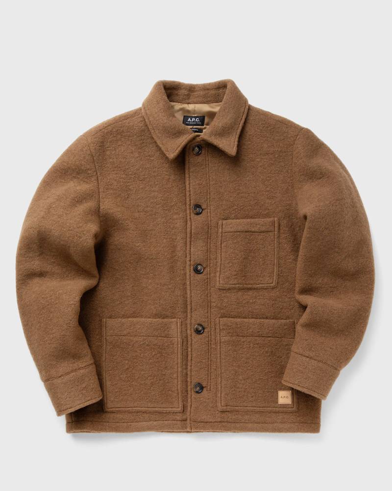 A.P.C. Emile Patch jacket men Overshirts brown in Größe:XL von A.P.C.