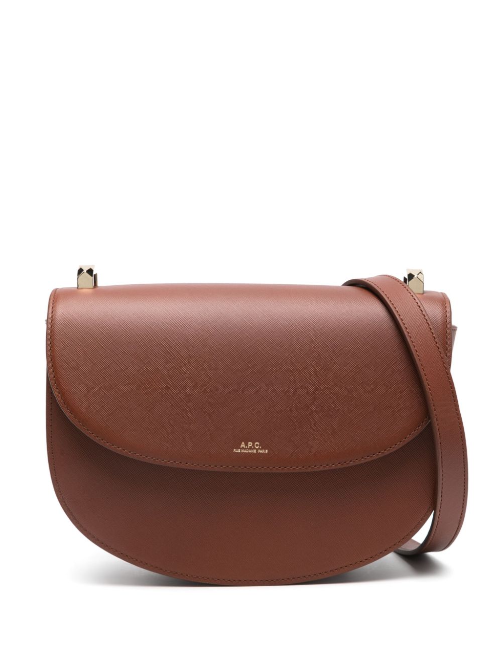 A.P.C. Genève leather cross body bag - Braun von A.P.C.