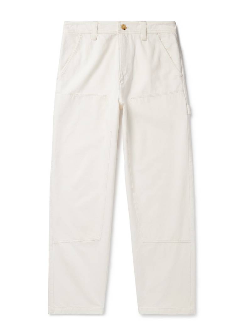 A.P.C. - Gustav Straight-Leg Organic Cotton-Twill Trousers - Men - Neutrals - L von A.P.C.