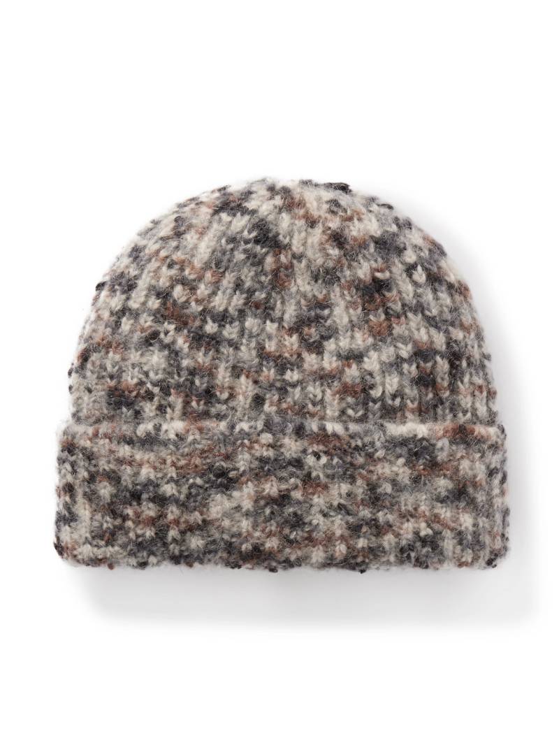 A.P.C. - Happy Ribbed-Knit Beanie - Men - Gray - T1 von A.P.C.