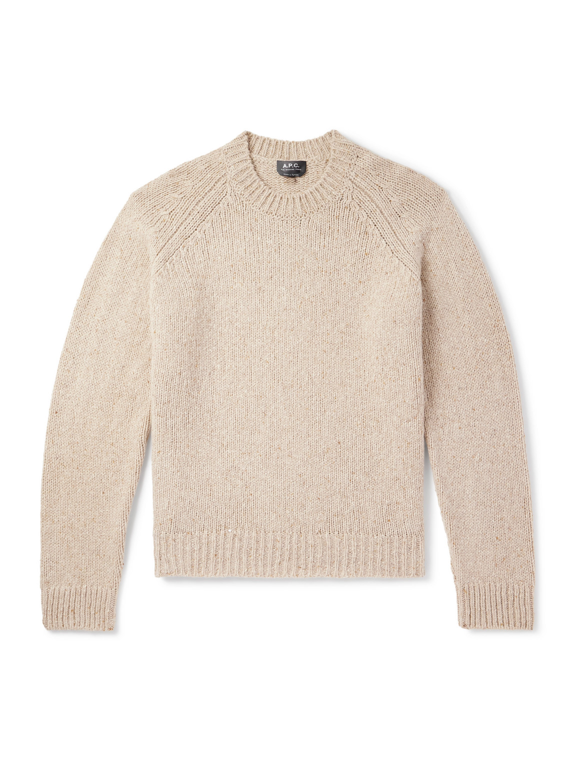 A.P.C. - Harris Flecked Merino Wool Sweater - Men - Neutrals - XS A.P.C. - Harris Flecked Merino Wool Sweater - Men - Neutrals - XS von A.P.C.