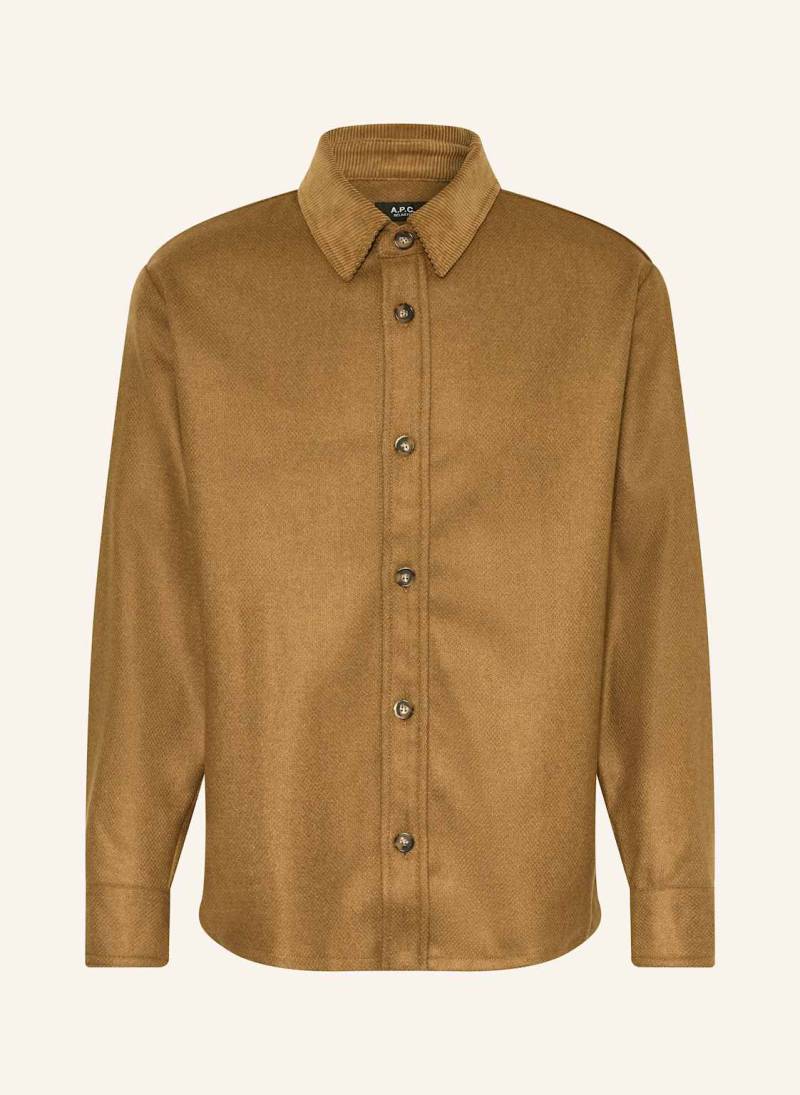 A.P.C. Hemd Bernardo Relax Fit braun von A.P.C.