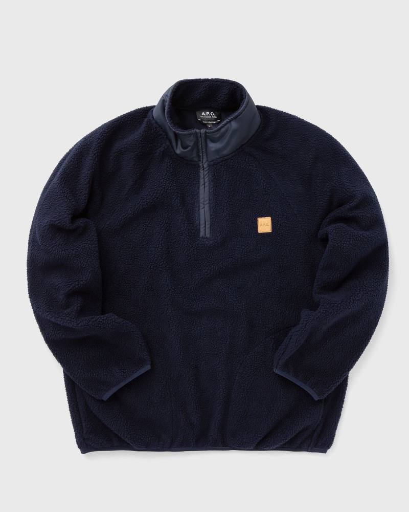 A.P.C. ISLAND SWEATSHIRT men Half-Zips blue in Größe:S von A.P.C.