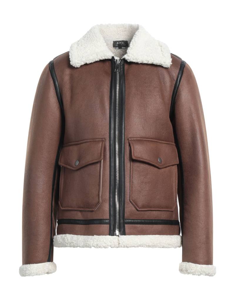 A.P.C. Shearling- & Kunstfell Herren Schokobraun von A.P.C.