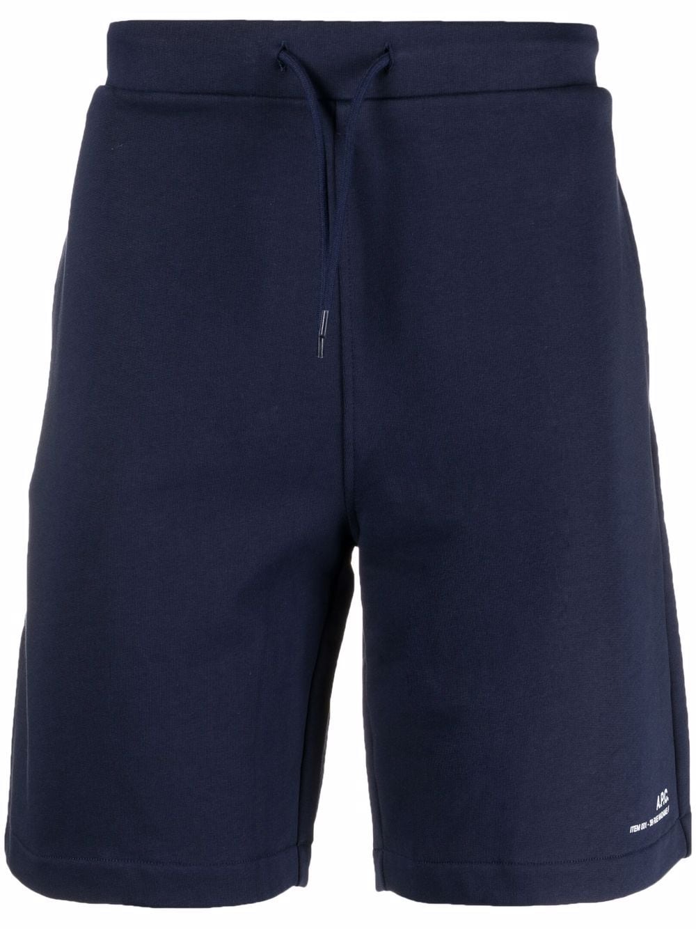 A.P.C. Joggingshorts mit Logo-Print - Blau von A.P.C.