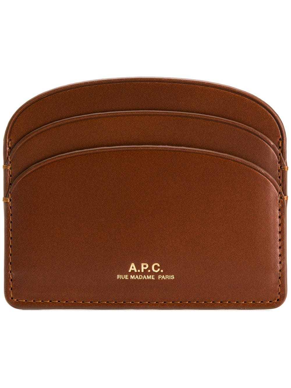 A.P.C. Kartenetui mit Logo - Braun von A.P.C.