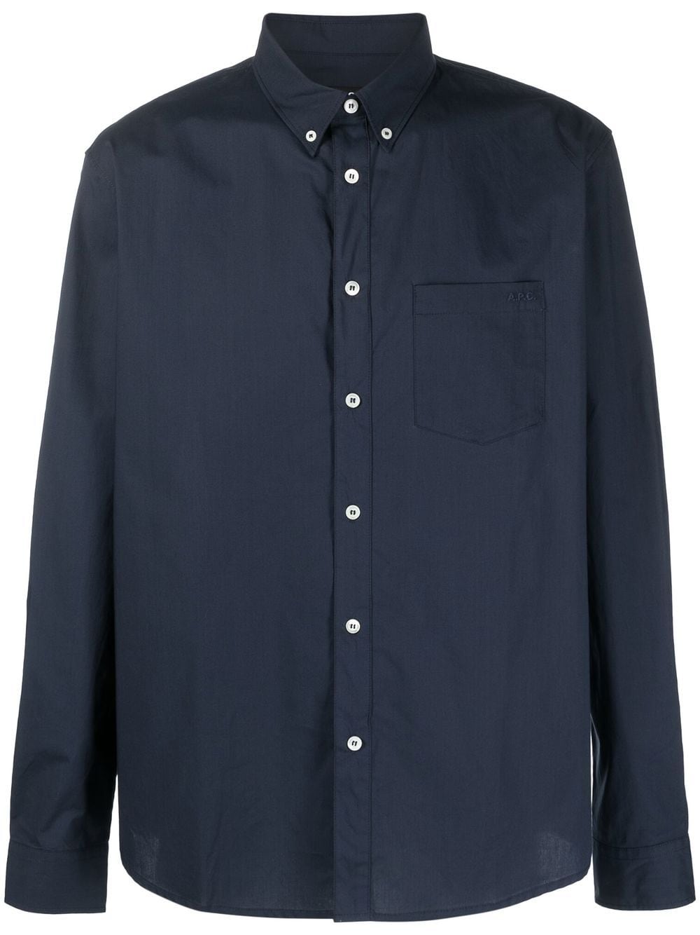 A.P.C. Klassisches Button-down-Hemd - Blau von A.P.C.