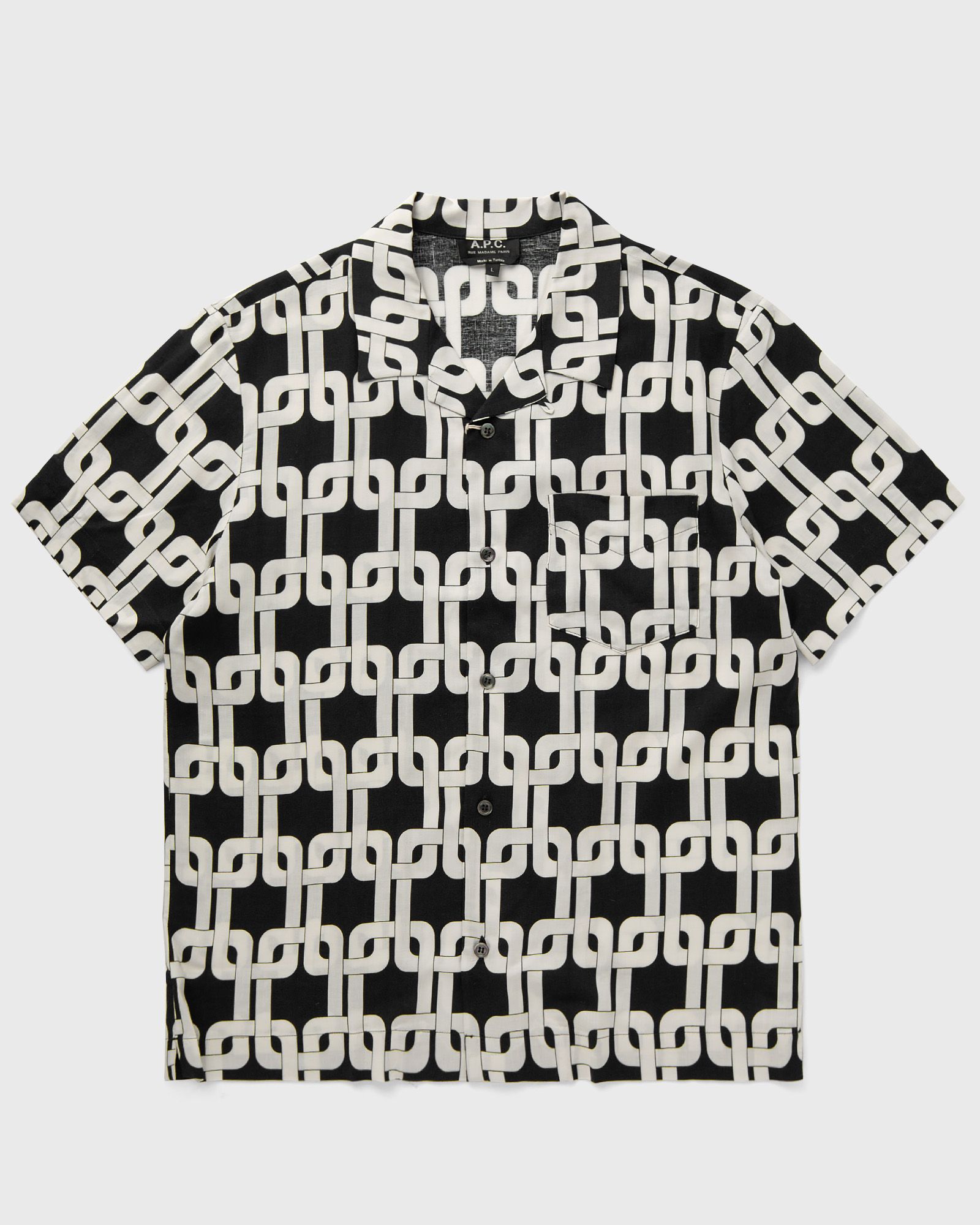 A.P.C. LLOYD SHORT-SLEEVE SHIRT men Shortsleeves blue in Größe:S von A.P.C.