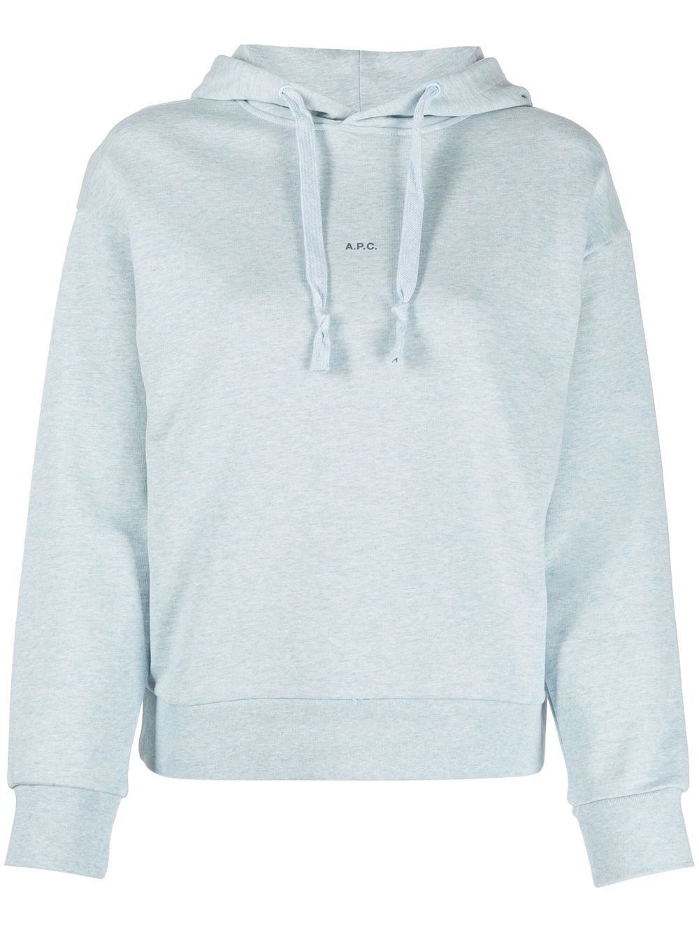 A.P.C. Larry Hoodie mit Logo-Print - Blau von A.P.C.