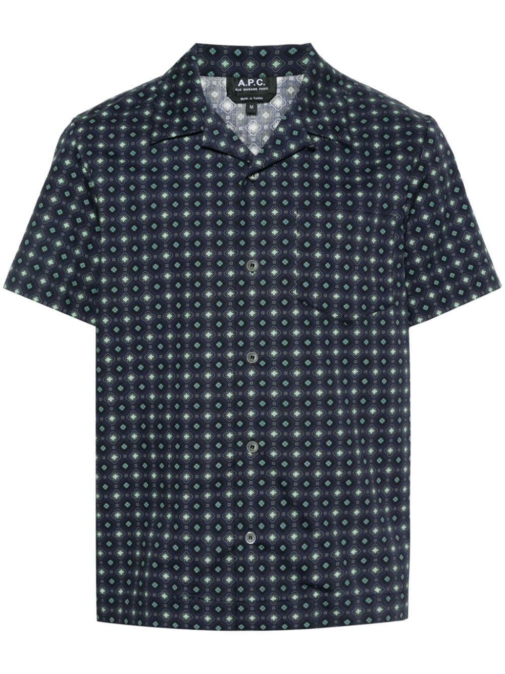 A.P.C. Lloyd Hemd mit geometrischem Print - Blau von A.P.C.