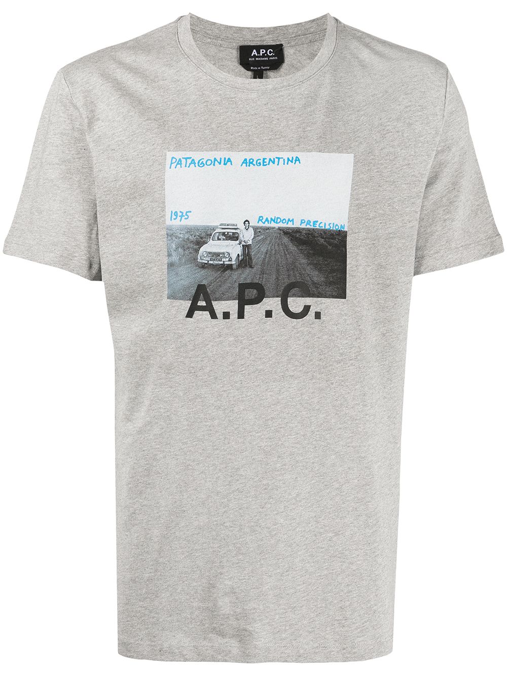 A.P.C. Lucien T-Shirt mit Foto-Print - Grau von A.P.C.