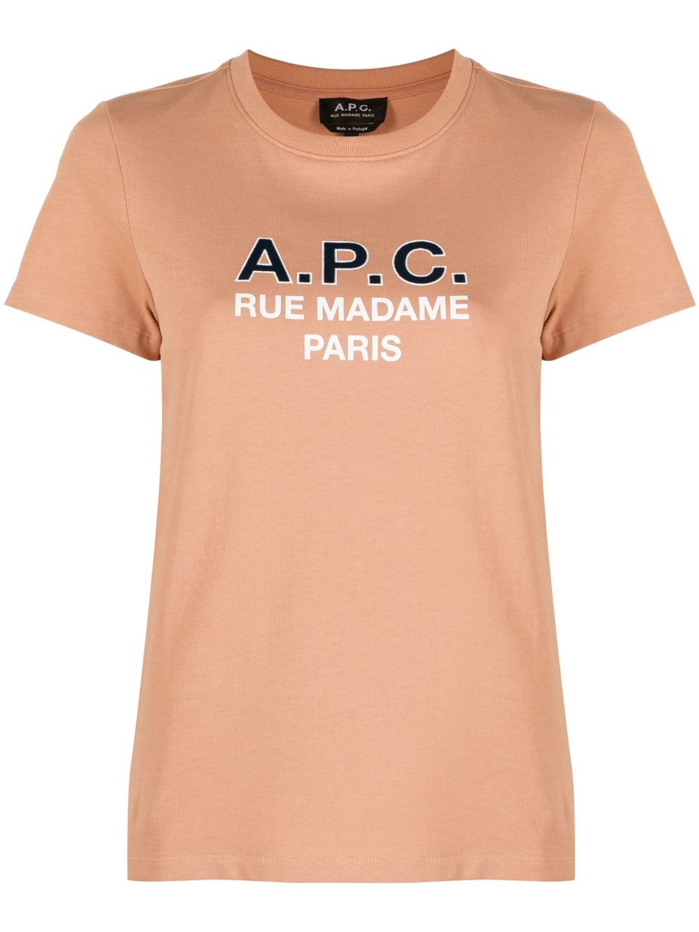 A.P.C. T-Shirt mit Logo-Print - Rosa von A.P.C.