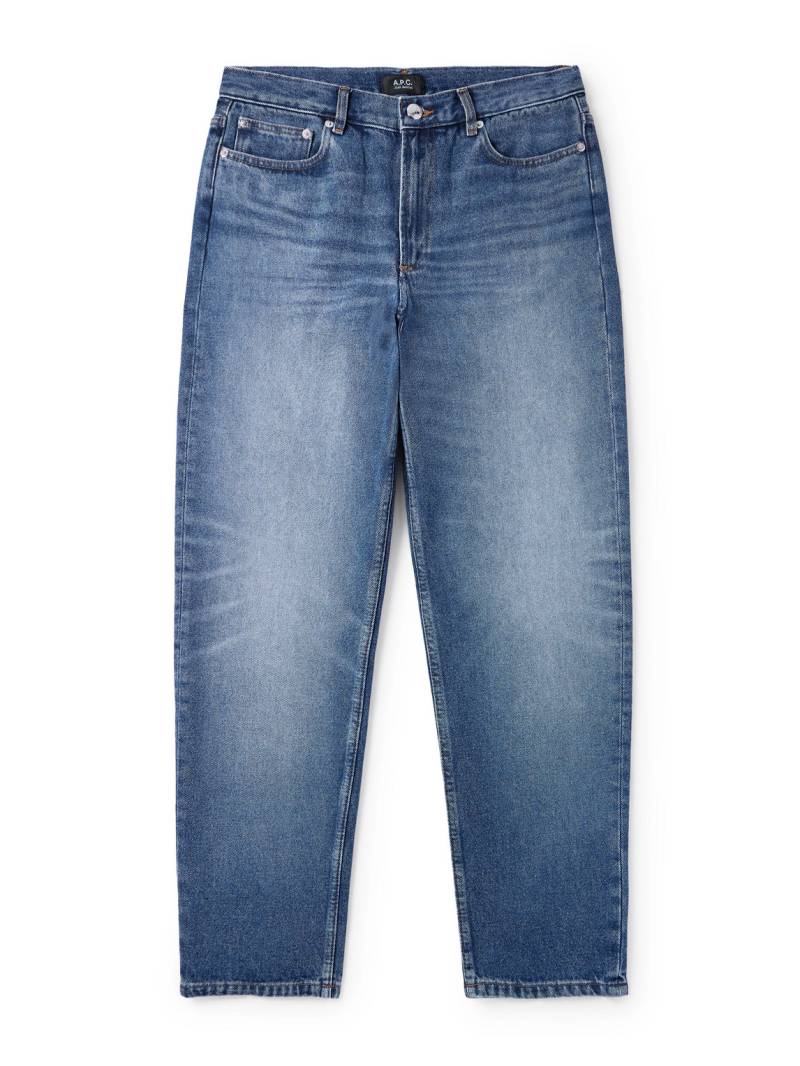 A.P.C. - Martin Straight-Leg Cropped Stonewashed Jeans - Men - Blue - UK/US 29 von A.P.C.