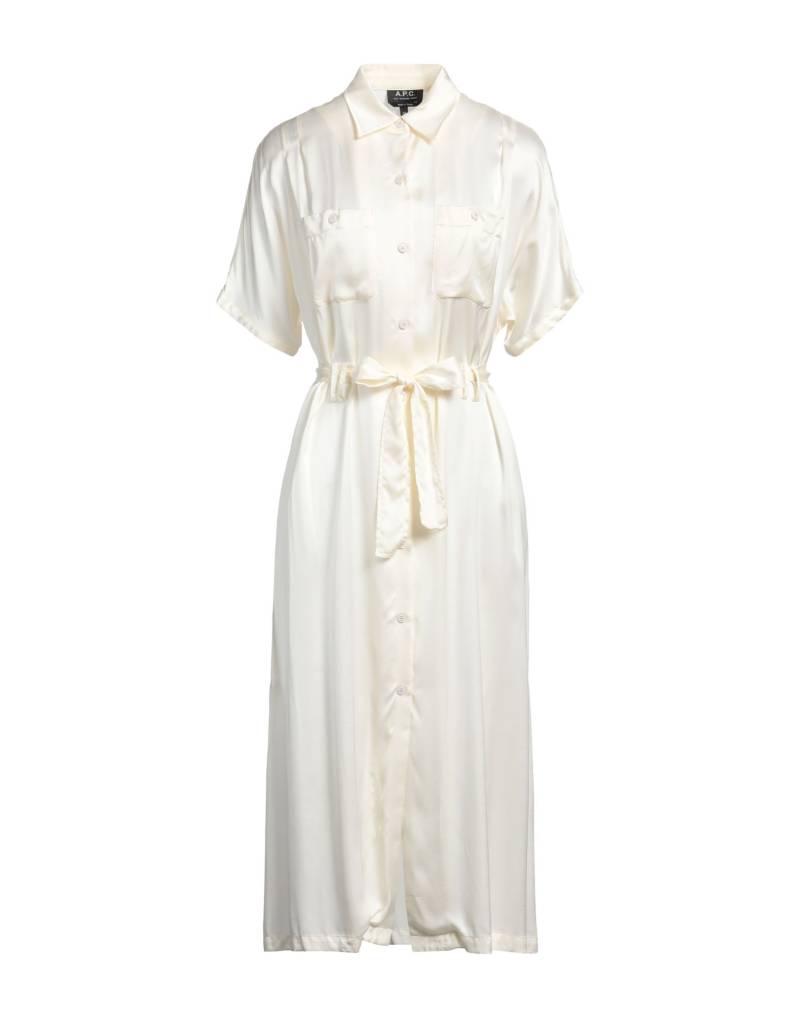 A.P.C. Midi-kleid Damen Cremeweiß von A.P.C.