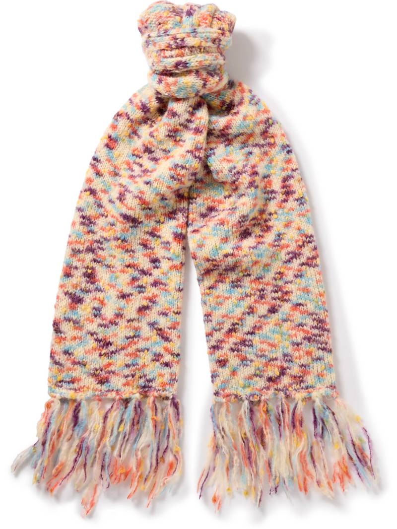 A.P.C. - Noah Fringed Knitted Scarf - Men - Multi von A.P.C.