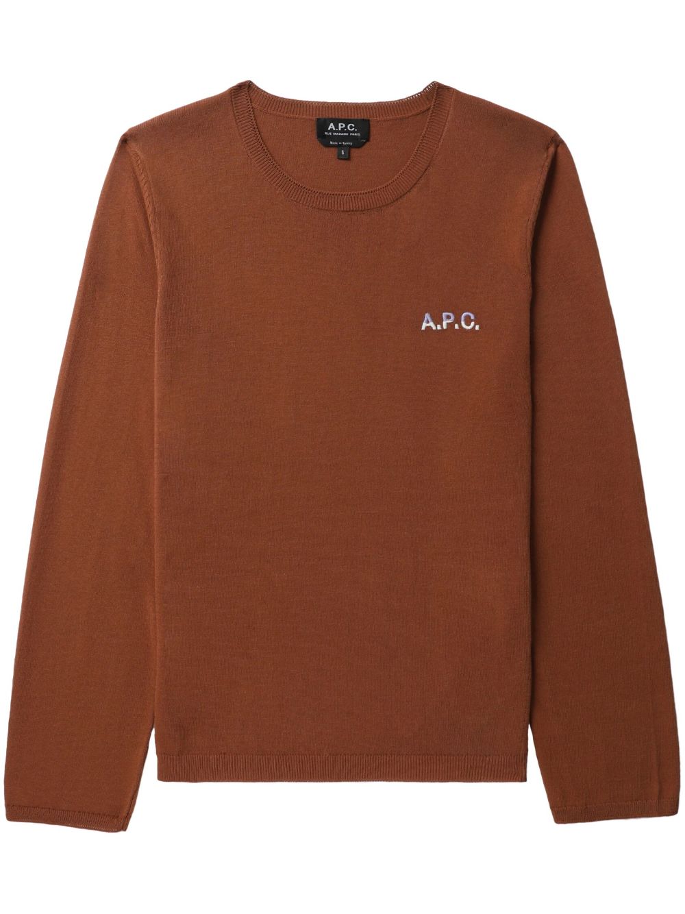 A.P.C. Pullover mit Logo-Stickerei - Braun von A.P.C.