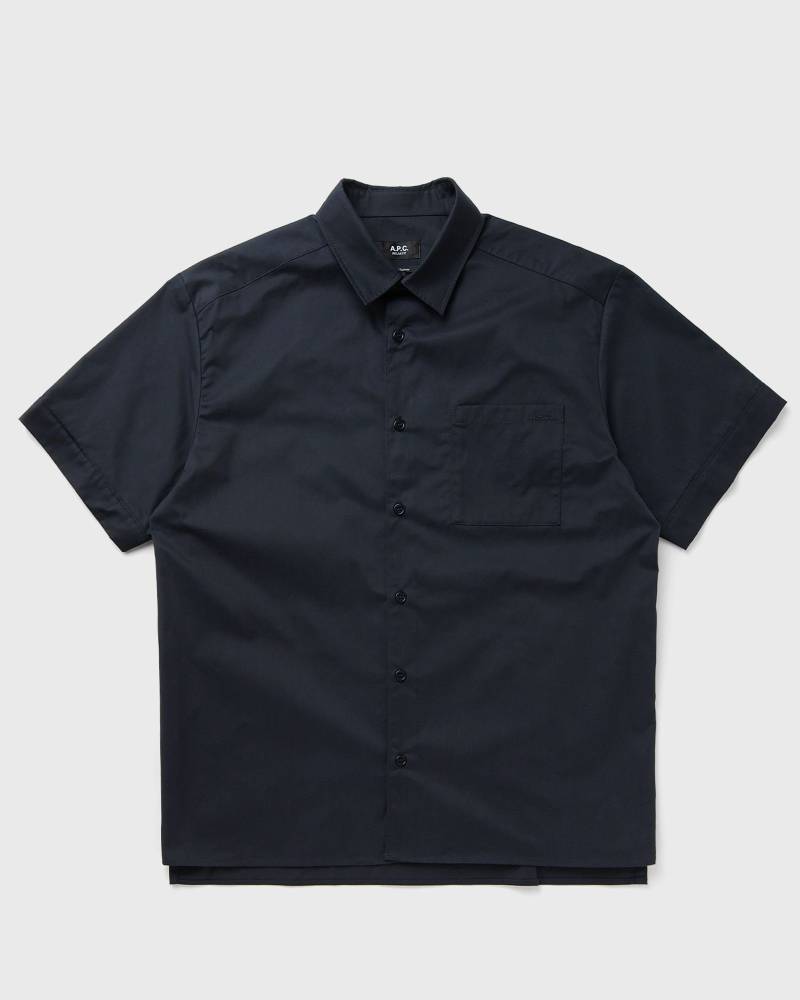 A.P.C. ROSS LOGO SHIRT men Shortsleeves blue in Größe:L von A.P.C.