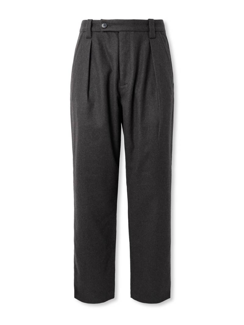 A.P.C. - Renato Straight-Leg Pleated Wool-Blend Trousers - Men - Gray - IT 50 von A.P.C.