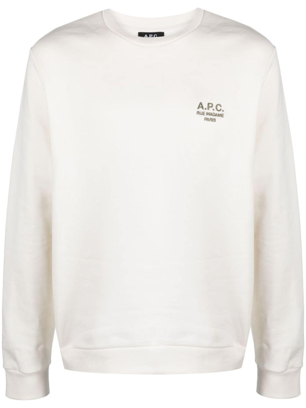 A.P.C. Rider Sweatshirt mit Logo-Stickerei - Weiß von A.P.C.