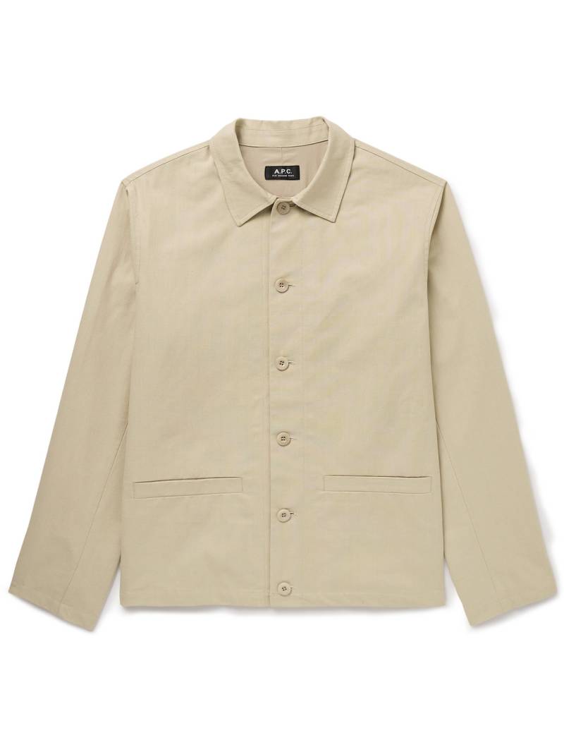 A.P.C. - Rodney Cotton Shirt Jacket - Men - Neutrals - XS von A.P.C.